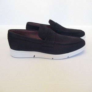 Driver Club USA Mens New Haven 338002 Black Leather Slip On Loafer Shoes Sz 8.5